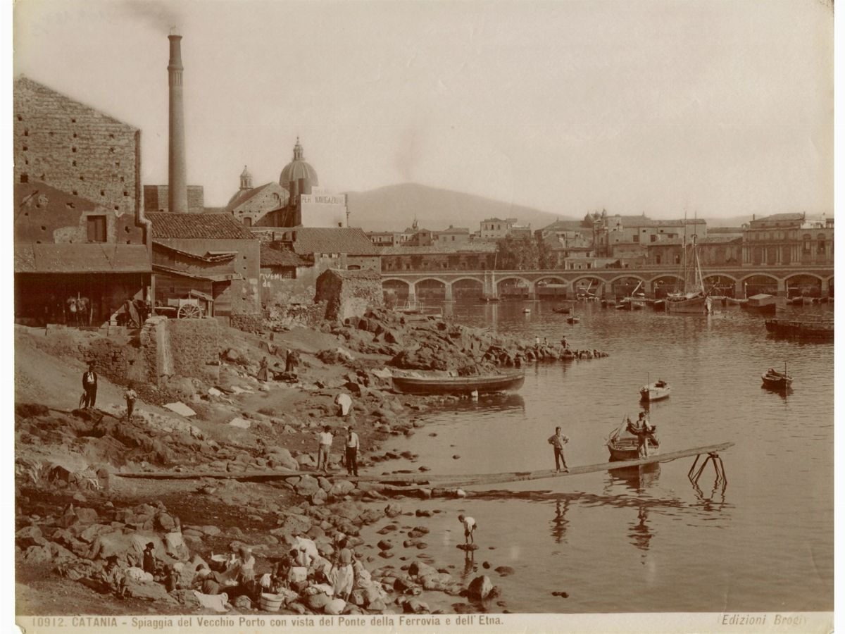 Edizioni Brogi (1864-1950), Ed. Alinari (1854) - Vedute di Catania e Siracusa 1890 Circa