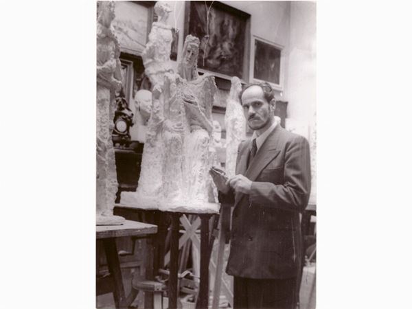 Germaine Nordmann : Ritratto di Perelman 1950 circa  ((1902-1997))  - Asta Un viaggio nella Fotografia d'autore - Maison Bibelot - Casa d'Aste Firenze - Milano
