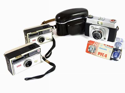 Kodak Instamatic Camera 104 1960/1970 e Ferrania Lince