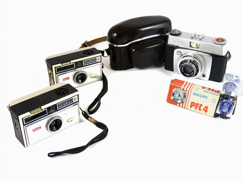 Kodak Instamatic Camera 104 1960/1970 e Ferrania Lince