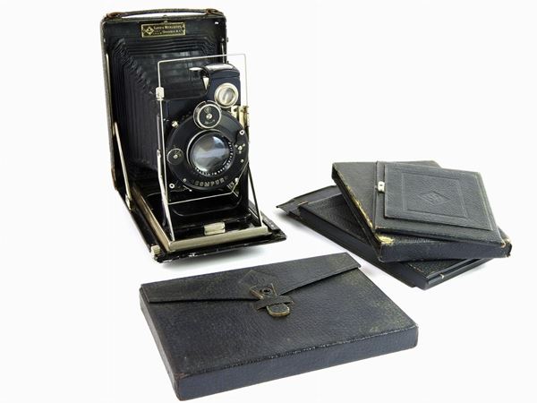 KW (KameraWerkstatte)): Patent Etui 9x12 1921