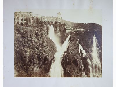 Tivoli - Cascatelle di Villa Mecenate 1850-55 Circa