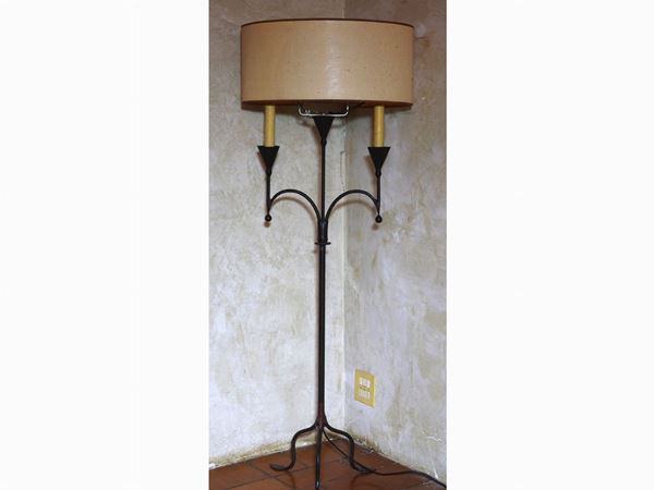 Lacquered Metal Floor Lamp
