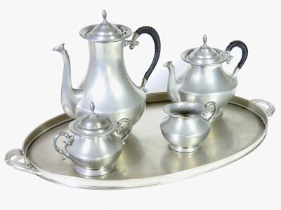 Servito da Te e Caffè in Peltro