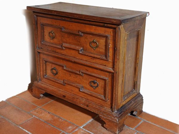 Pair of Small Walnut Chest of Drawers