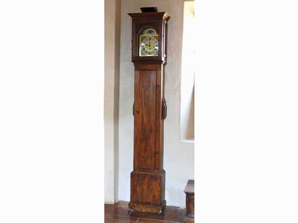 Cassa per orologio a colonna in legno tenero