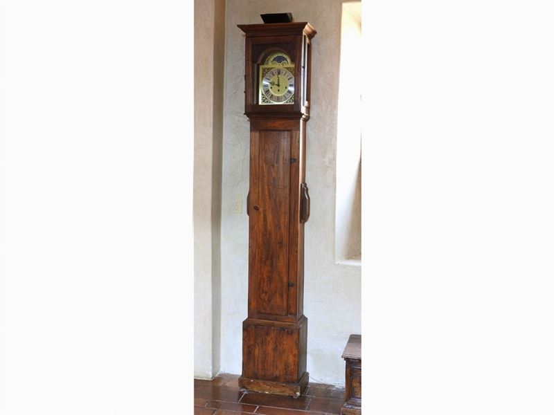 Cassa per Orologio a Colonna in Legno Tenero