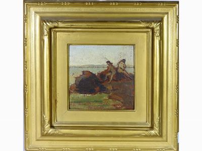 Paesaggio Marino con Figure