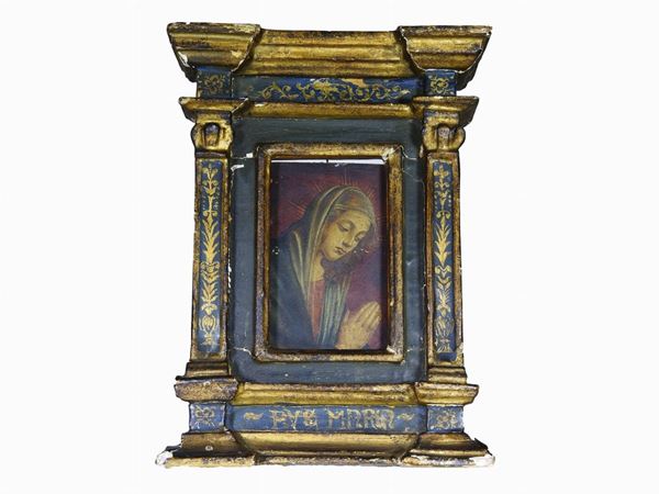 Da Domenico Ghirlandaio : Madonna  (beginning of 20th Century)  - Auction Modern and Contemporary Art /   An antique casale in Settignano: Paintings - I - Maison Bibelot - Casa d'Aste Firenze - Milano