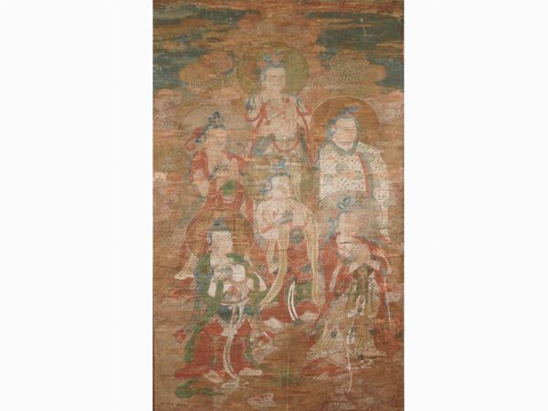 Taoist Painting  (China, 18th/19th Century)  - Auction Modern and Contemporary Art /   An antique casale in Settignano: Paintings - I - Maison Bibelot - Casa d'Aste Firenze - Milano