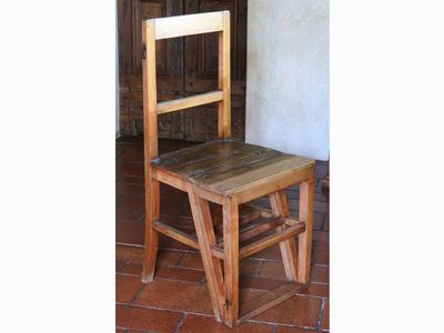 Sedia-scaletta Rustica in Legno di Castagno