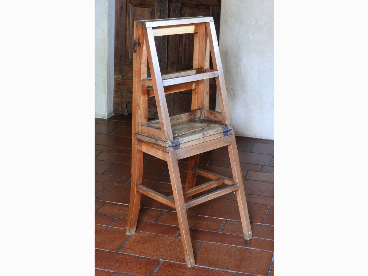 Sedia-scaletta Rustica in Legno di Castagno