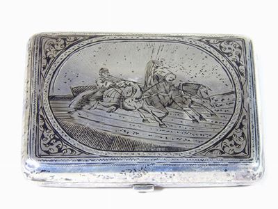 Scatola Portasigarette in Argento