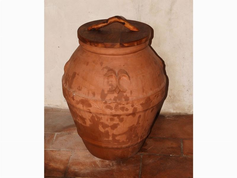 Piccolo Orcio da Olio in Terracotta