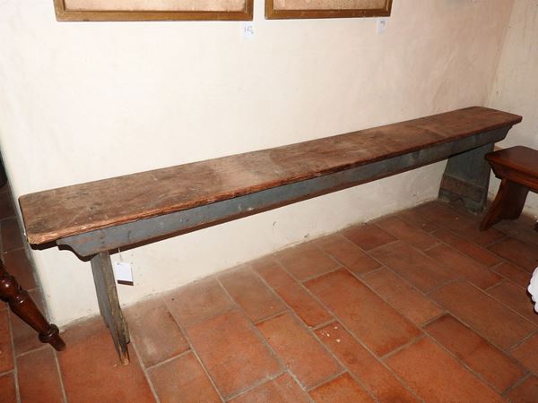 Softwood Bench  - Auction An antique casale: Furniture and Collections - I - II - Maison Bibelot - Casa d'Aste Firenze - Milano