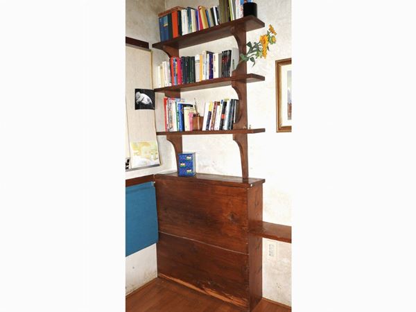 Softwood Cabinet with Book Shelf
