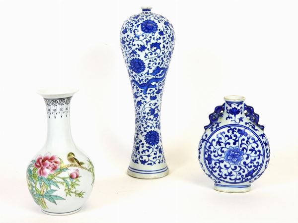 Lotto di oggetti in porcellana cinese