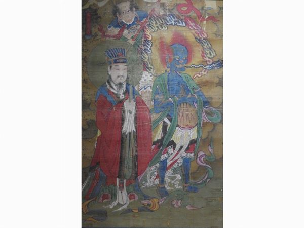 Taoist Painting  (China, 18th/19th Century)  - Auction Modern and Contemporary Art /   An antique casale in Settignano: Paintings - I - Maison Bibelot - Casa d'Aste Firenze - Milano