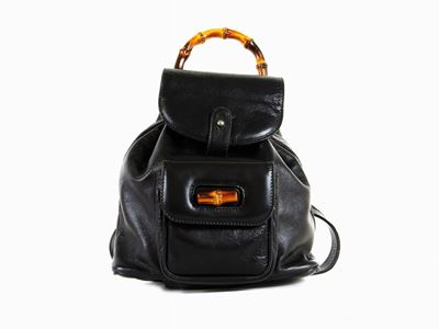 Zaino Gucci in Pelle Nera