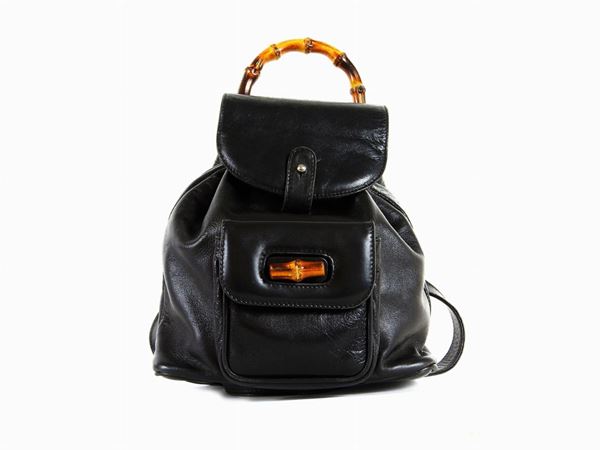 Gucci Black leather backpack