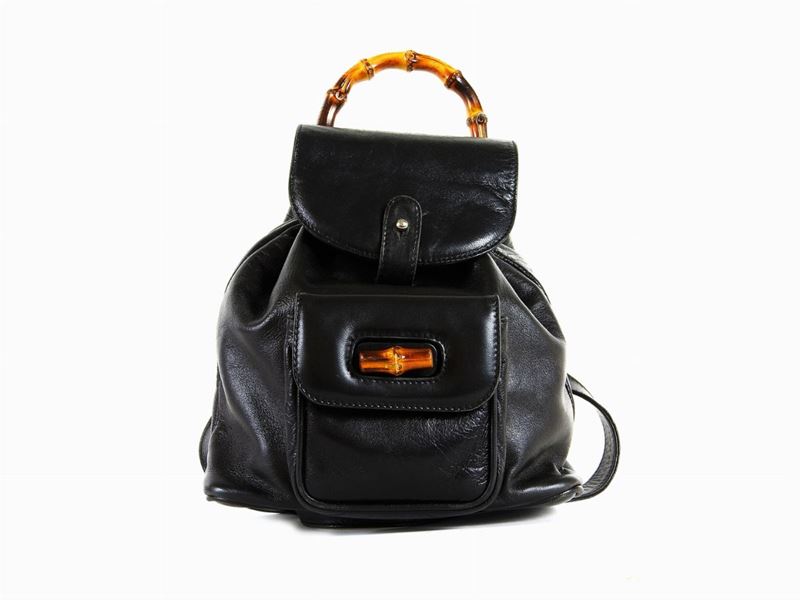 Zaino Gucci in Pelle Nera