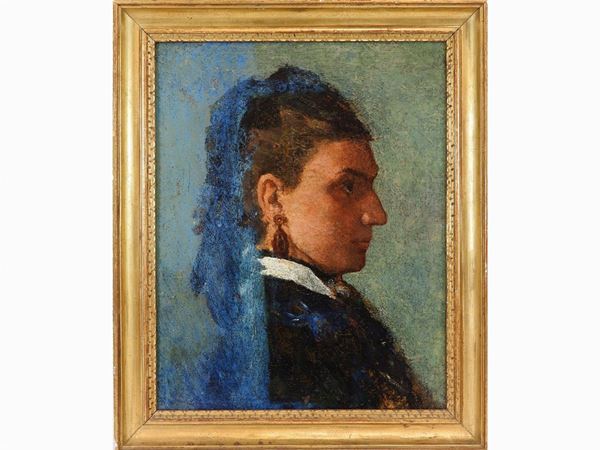 Giuseppe Abbati attribuito - Portrait of a Woman