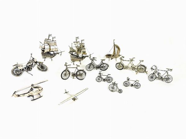 Silver Models of Vehicles