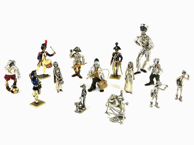 Lotto di Personaggi Vari in Argento