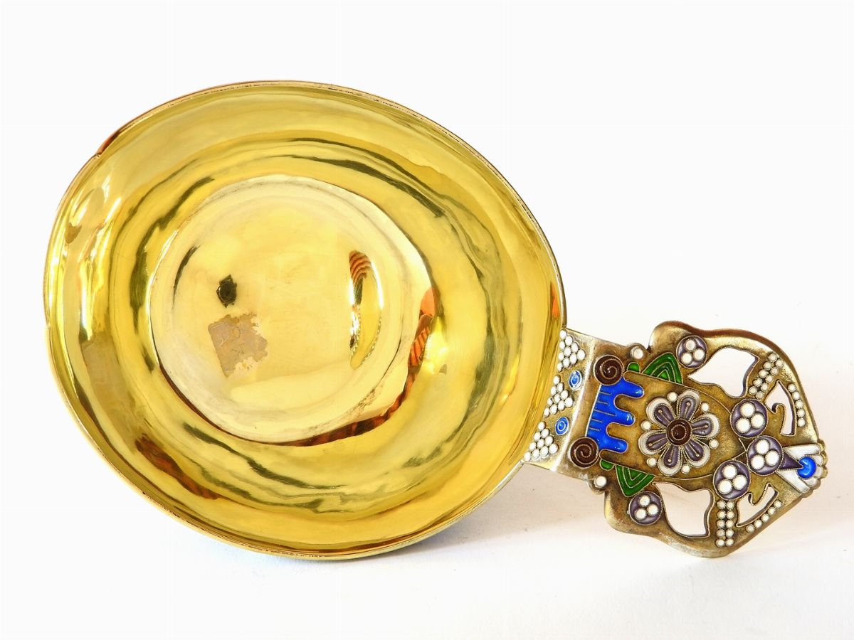 Ciotola in Argento Vermeil e Smalto Cloisonné