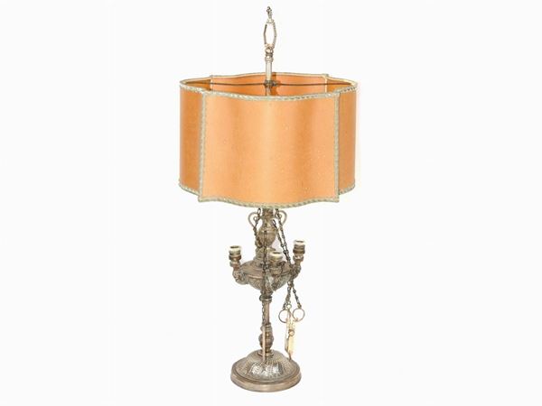 Silver Florentine Lamp  (early 20th Century)  - Auction An antique casale: Furniture and Collections - II - III - Maison Bibelot - Casa d'Aste Firenze - Milano