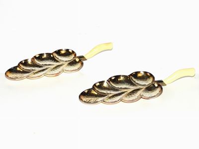 Serie di Sette Segnaposto in Argento