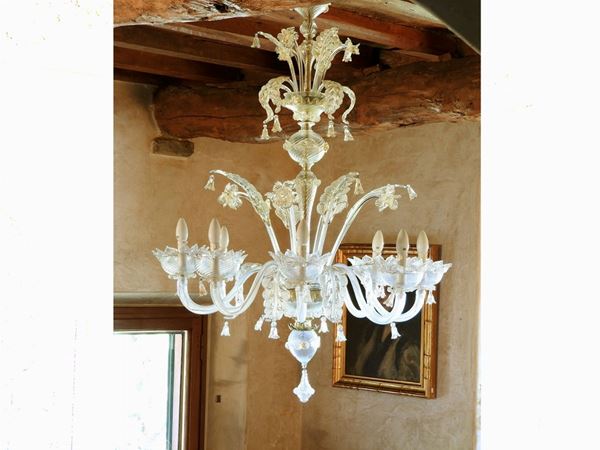 Blown Glass Chandelier  - Auction An antique casale: Furniture and Collections - II - III - Maison Bibelot - Casa d'Aste Firenze - Milano