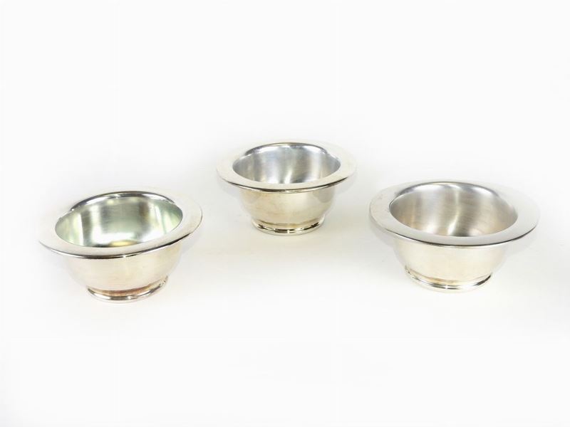 Serie di Dodici Coppette da Caviale in Sheffield