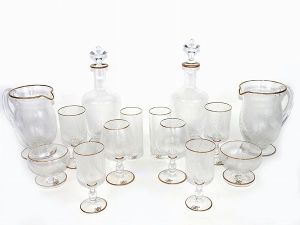 Servito di bicchieri in cristallo  - Asta Un antico casale: arredi e collezioni - II - III - Maison Bibelot - Casa d'Aste Firenze - Milano