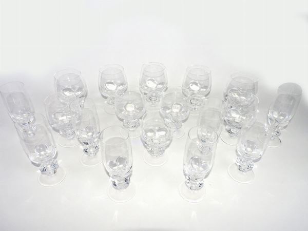 Lotto di bicchieri in cristallo  (Francia, Lalique)  - Asta Un antico casale: arredi e collezioni - I - II - Maison Bibelot - Casa d'Aste Firenze - Milano