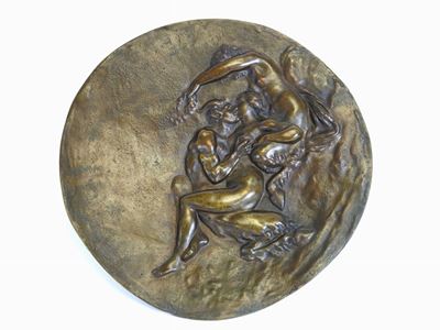 Placca Rotonda in Bronzo