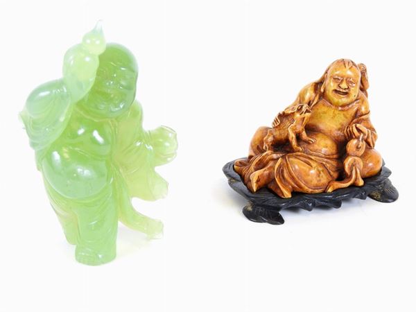 Two Jade and Soapstone Sculptures  (China, second half of 19th Century)  - Auction An antique casale: Furniture and Collections - I - II - Maison Bibelot - Casa d'Aste Firenze - Milano