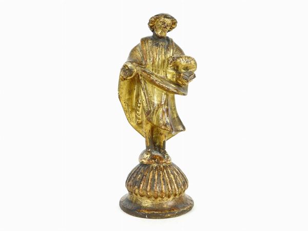 Giltwood Sculpture of Saint John the Baptist  (Tuscany, 18th Century)  - Auction An antique casale: Furniture and Collections - I - II - Maison Bibelot - Casa d'Aste Firenze - Milano