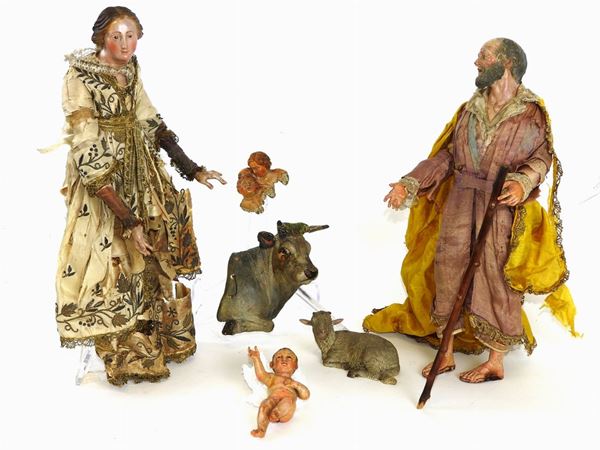 Lot of Nativity Figures  (Naples, 18th/19th Century)  - Auction An antique casale: Furniture and Collections - II - III - Maison Bibelot - Casa d'Aste Firenze - Milano