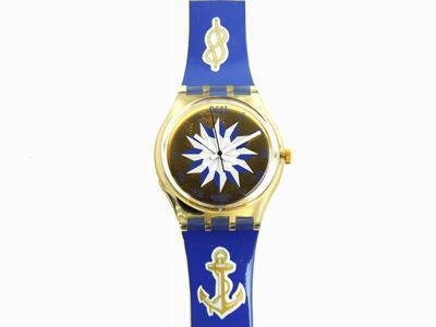 Swatch Quartz Blue Anchorage Gk140