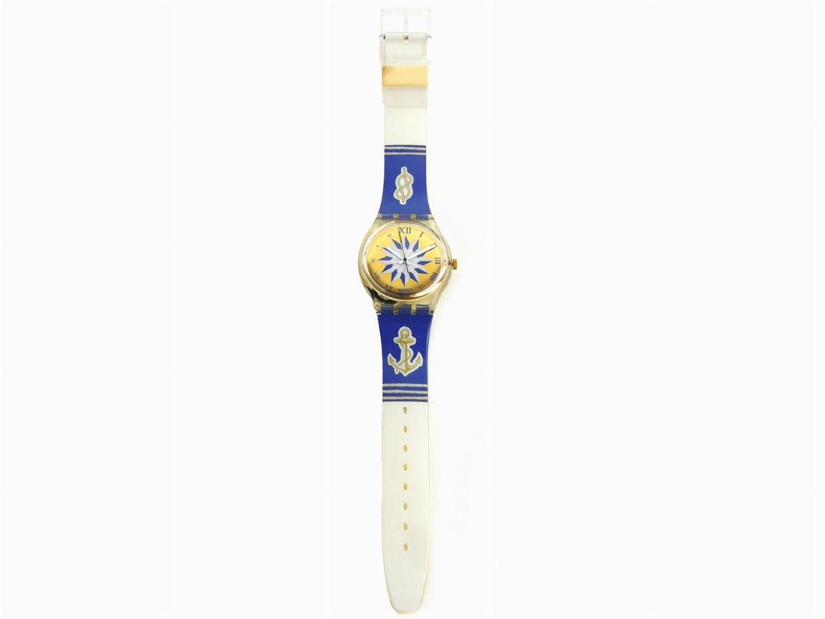 Swatch Quartz Blue Anchorage Gk140