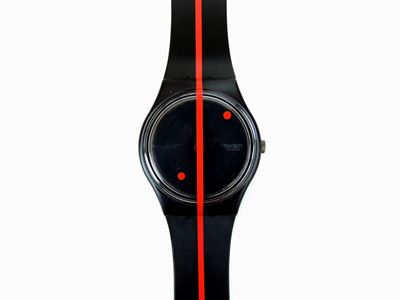 Swatch Swiss Art 360° Rosso Sur Blackout Gz119