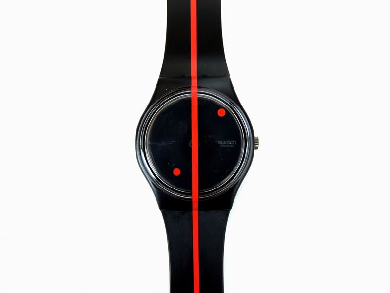 Swatch Swiss Art 360° Rosso Sur Blackout Gz119