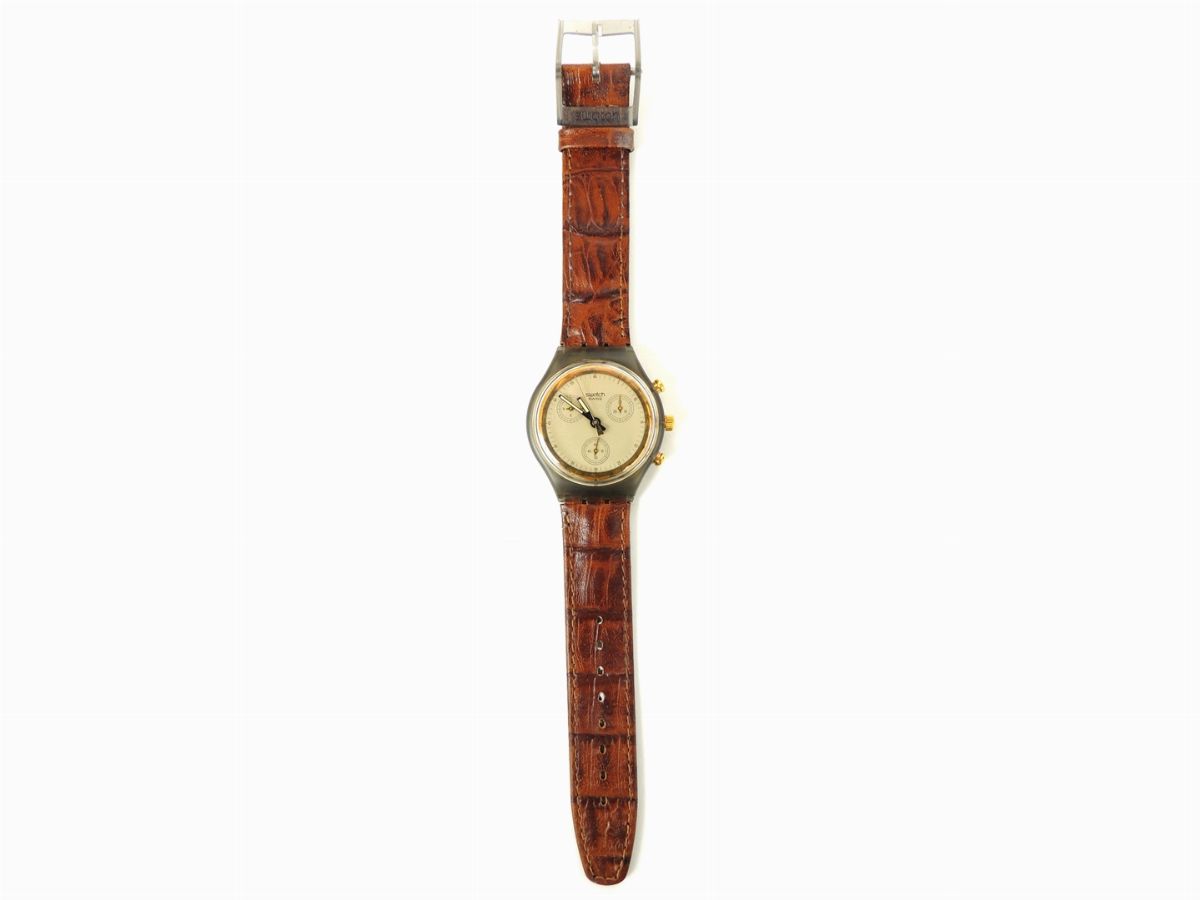 Swatch Chrono Goldfinger Scm100