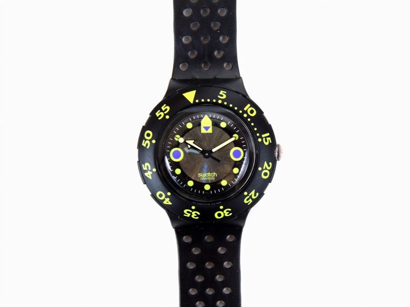 Swatch Scuba 200 Black Wave Sdb102