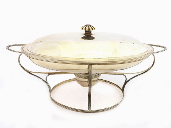 Oval Silver Chafing Dish  (Peter & Ann Bateman, London, 1799-1800)  - Auction An antique casale: Furniture and Collections - II - III - Maison Bibelot - Casa d'Aste Firenze - Milano