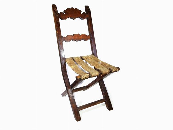 Walnut Folding Chair