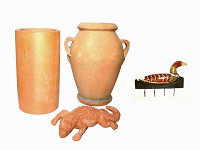 Lotto di Oggetti in Terracotta