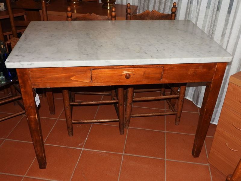 Tavolo Rustico in Legno Tenero