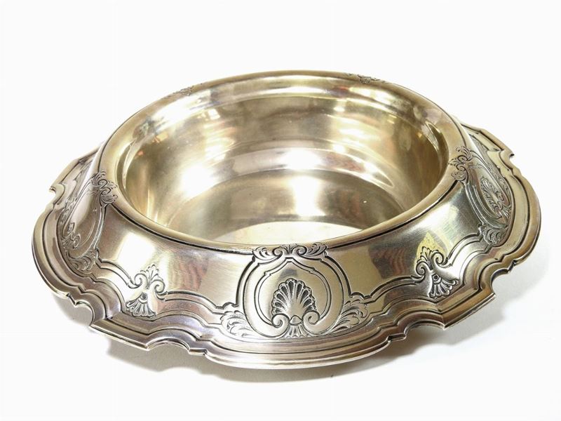 Coppa Centrotavola Rotonda in Argento Sterling